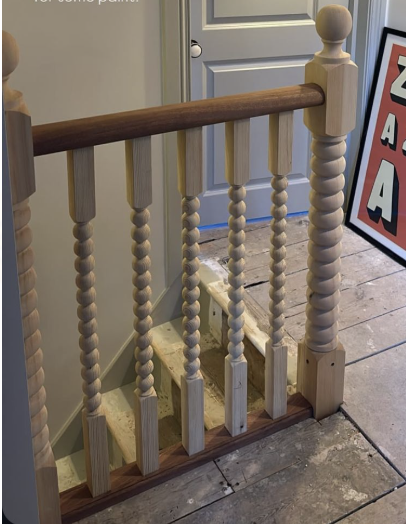 bobbin style spindles in Pine